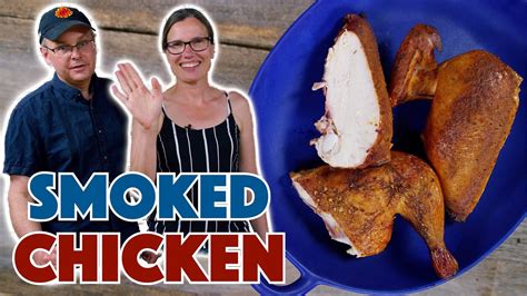 Spatchcocked Dry Rubbed Smoked Chicken Recipe Youtube