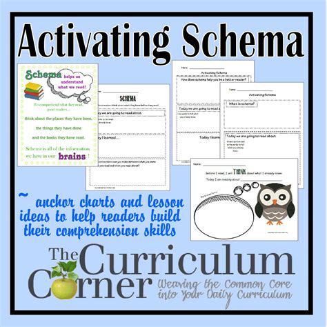 activating schema  curriculum corner