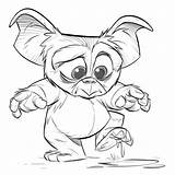 Gremlins Coloring Drawing Pages Gizmo Drawings Sketch Cartoon Character Cute Sketches Graffiti Cohen Year Post First Characters Easy Printable Dibujos sketch template