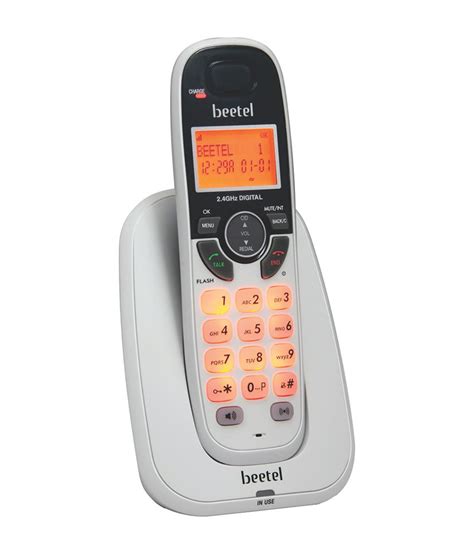 buy beetel  cordless landline phone white    price