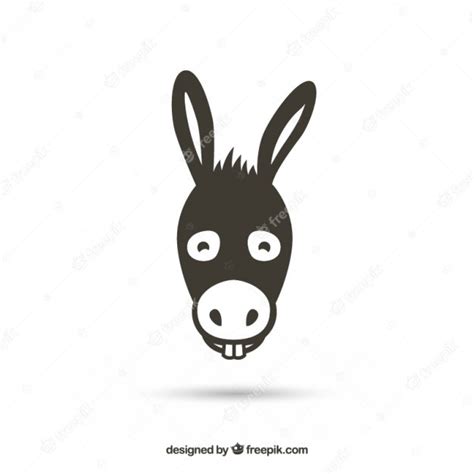 premium vector donkey head