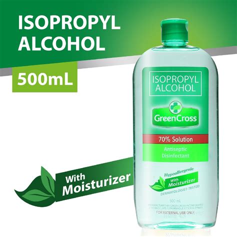 green cross isopropyl alcohol  moisturizer  solution  ml