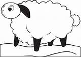 Lamb Cartoon Coloring Printable Click sketch template
