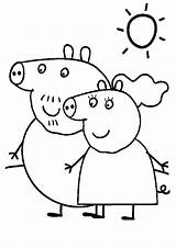 Peppa Printable sketch template