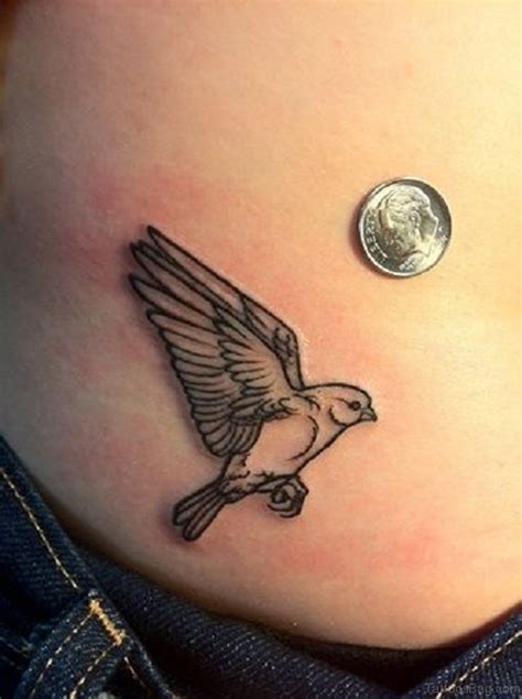 beautiful birds tattoos designs  waist