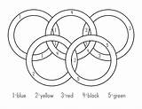Olympic Rings Coloring Pages Olympics Medal Printable Special Gold Kids Drawing Flag Print Color Games Logo Template Crafts Circles Popular sketch template