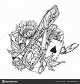 Brass Knuckle Drawing Dagger Coloring Baseball Getdrawings sketch template
