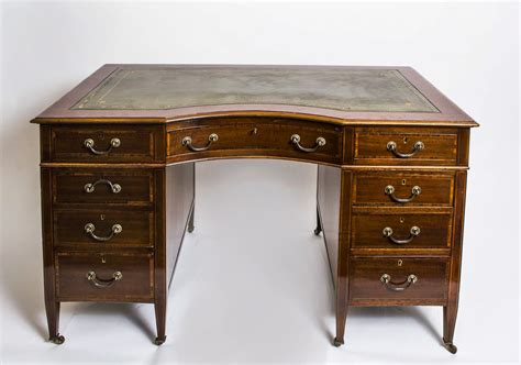 antique pedestal desk ref   regent antiques