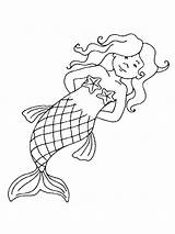 Mermaid Kids Coloring Pages Zeemeermin Fun sketch template