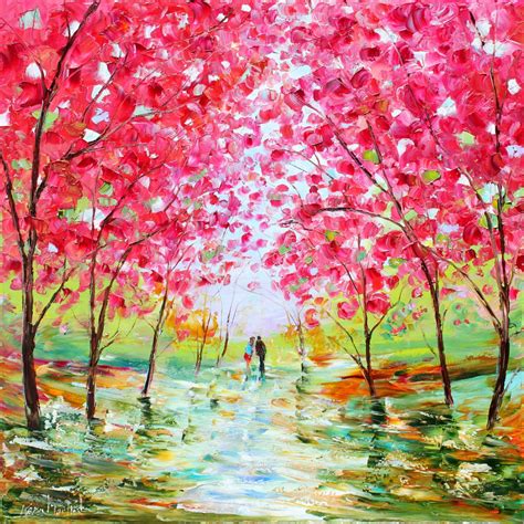 Spring Romance Oil Painting By Karen Tarlton Cotton