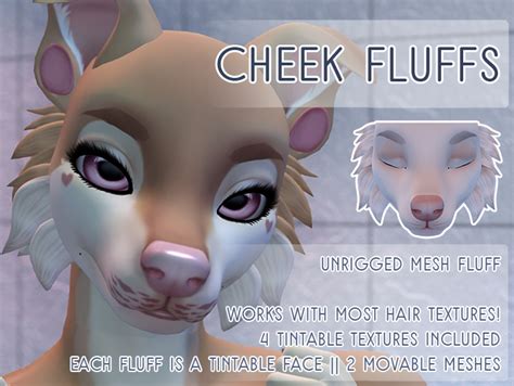second life marketplace wickedpup cheek fluffs unrigged