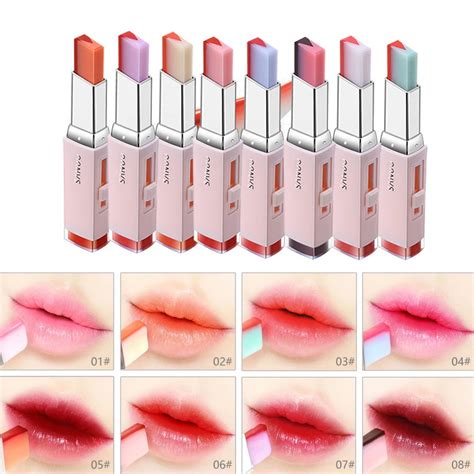 colors gradient color lipstick waterproof  color lipsticks korean style lip balm  cutting
