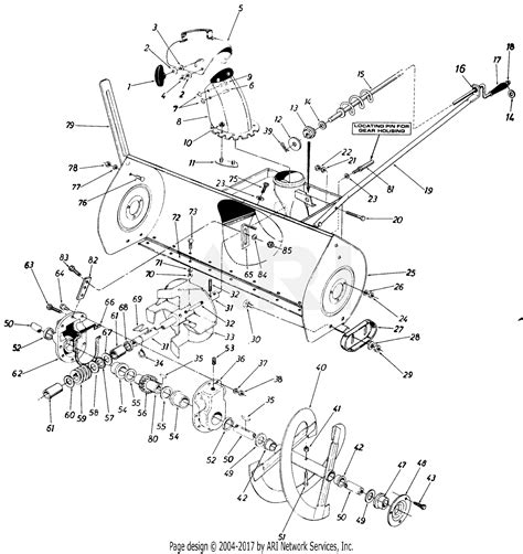 mtd snow blower parts diagram