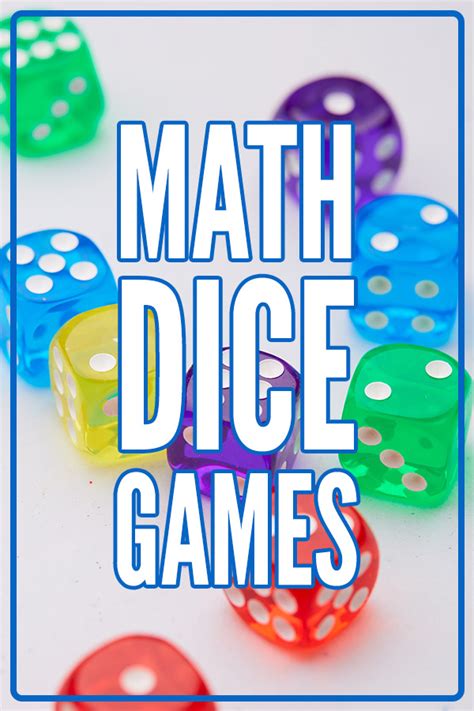 math dice games  kids addition multipication place