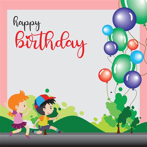 happy birthday greeting cards invitations  blank space area