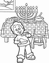 Coloring Hanukkah Pages Printable Kids sketch template