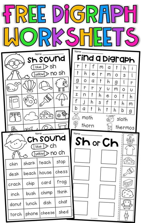 free printable ch digraph worksheets printable worksheets