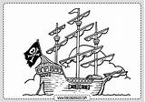 Barco Pirata Barcos Navegación Entradas Rincondibujos sketch template