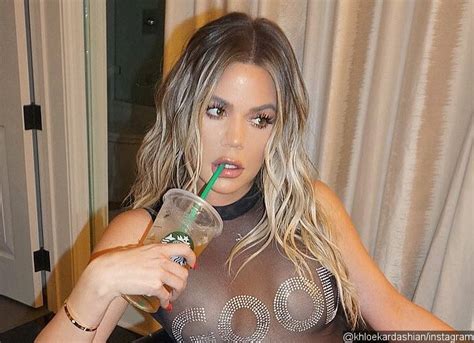 Khloe Kardashian Sizzling In Completely Sheer Bodysuit Tempting