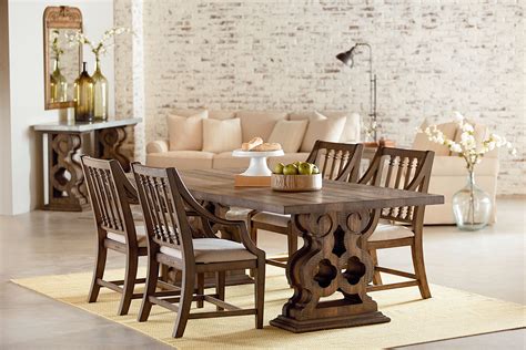 Dining Room Magnolia Home Double Pedestal Dining Table