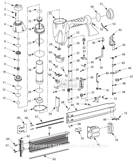 campbell hausfeld chn parts diagram  nail gun parts