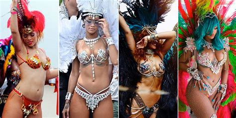 all of rihanna s crop over festival outfits rihanna barbados carnival fashion