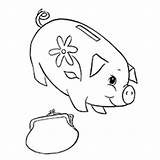 Bank Pages Coloring Getcolorings Piggy sketch template