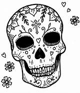 Coloring Skull Sugar Skulls Pages Dead Adults Print Drawing Mexican Caveiras Mexicanas Adult Reply Sheets Cancel Leave Getdrawings sketch template