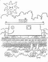Caboose Charley Adron Cheerful sketch template