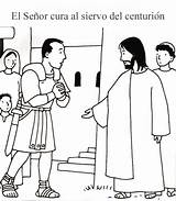 Heals Bible Milagros Ninos Criado Sunday Centurion Healed Departamento Servant Religión Milagres sketch template