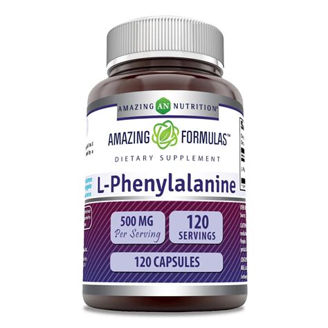 Amazing Formulas L Phenylalanine 500 Mg 120 Capsules – Amazing