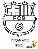 Coloring Barcelona Pages Soccer Logo Football Colouring Printable Kids Real Madrid Jersey Fifa Para Sheet Blank Teams Futbol Players Messi sketch template
