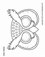 Owl Mask Printable Kids Crafts Masks Animal Patterns Freekidscrafts Craft Template Templates Coloring Woodland Print Halloween Pattern Colouring Pages Fun sketch template