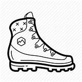 Hiking Boot Boots Vector Icon Drawing Feather Seahawks Pattern Footwear Mountain Explore Travel Getdrawings Iconfinder sketch template