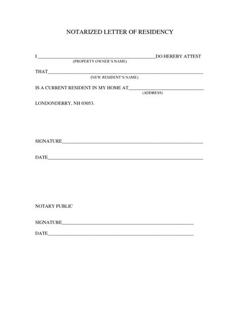 notarized letter template template business format