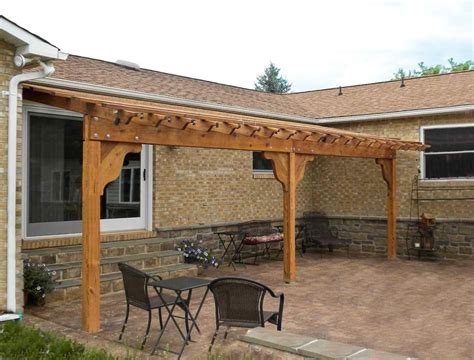 pergola plans attached house  woodworking