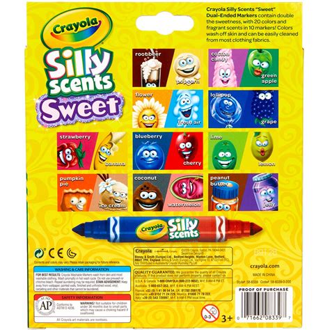 crayola silly scents sweet dual ended markers  pack big