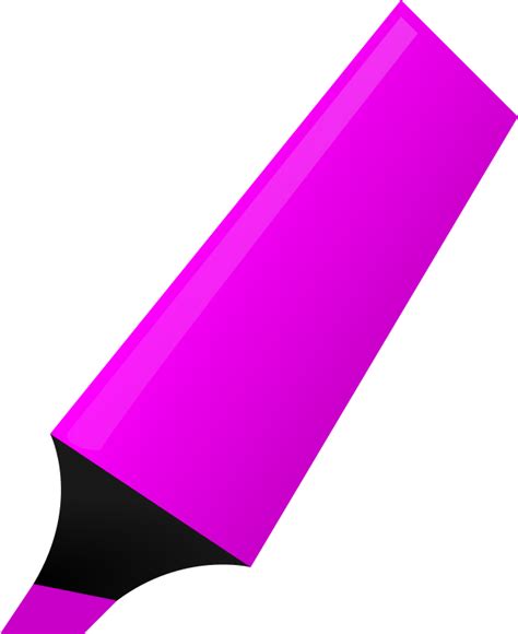 purple highlighter openclipart
