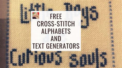 cross stitch alphabet patterns text generators needlepointerscom