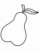 Pera Colorir Pear Peras Dibujo Pears Desenhos Supercoloring Frutas Clip Manzana Colorironline sketch template