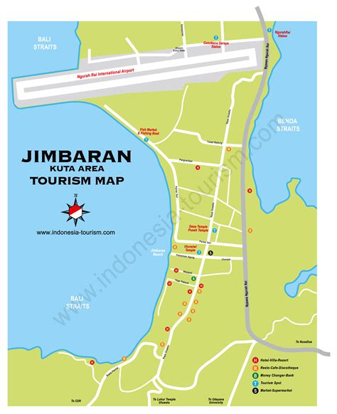 detail jimbaran bay location map  tourists guide bali weather