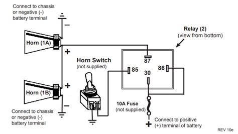 dual horn installationwiring question svriders