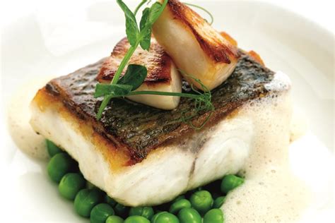 Sea Bass Fillet Recipe With Jersey Scallops Great British Chefs