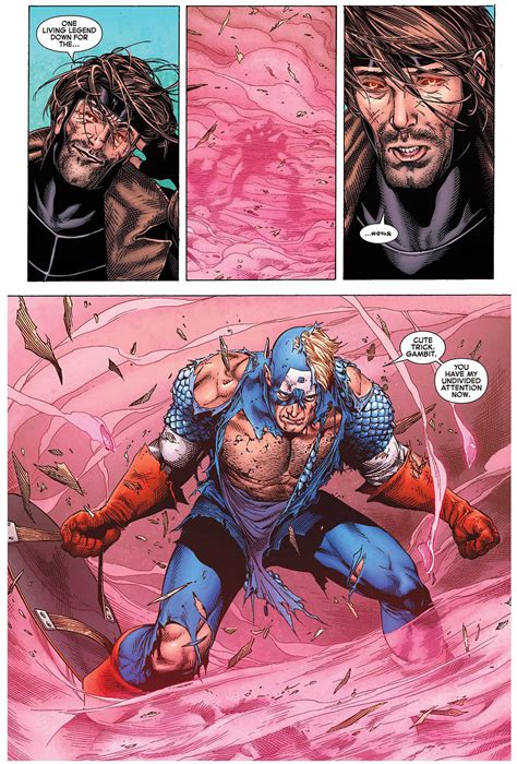 Captain America Vs Gambit Comicnewbies