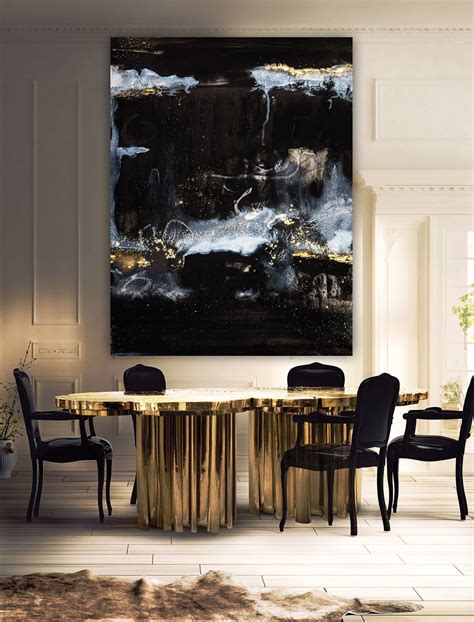 abstract beautiful black wall art canvas elegant dark etsy