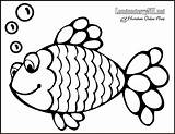 Fish Rainbow Pattern Coloring Clipart sketch template