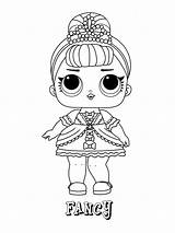 Lol Coloring Color Pages Dolls Print Fancy Doll Surprise Girl Printable Kids Unicorn Popular Queen Foxy sketch template