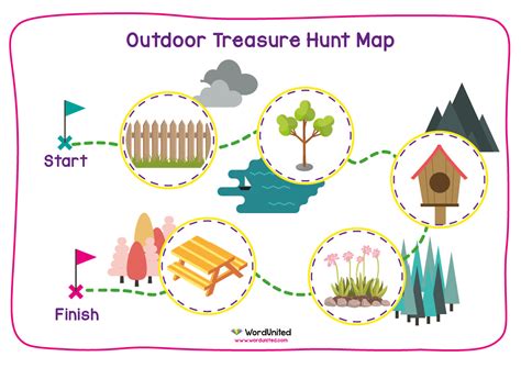 outdoor treasure hunt map wordunited