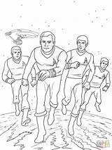 Trek Enterprise Coloring4free Supercoloring Adults Statek Spock Starship Mamydzieci Tos Kirk Wallpaperfor sketch template