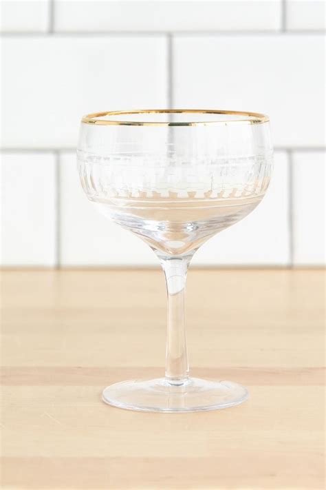 Gold Rim Champagne Glass Glass Gold Rims Champagne